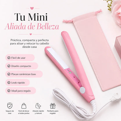 Mini Plancha Alisadora Portátil – Cabello Liso en Minutos